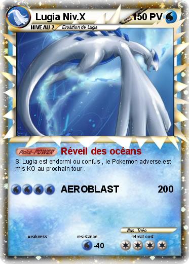 Pokemon Lugia Niv.X