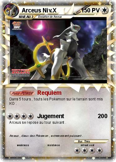 Pokemon Arceus Niv.X