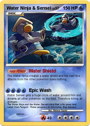 Pokemon Water Ninja & Sensei