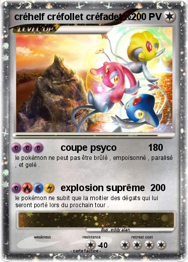 Pokemon créhelf créfollet créfadet