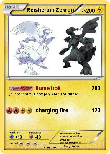 Pokemon Reisheram Zekrom