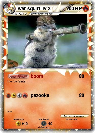 Pokemon war squirl  lv X