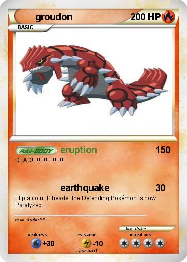 Pokemon groudon