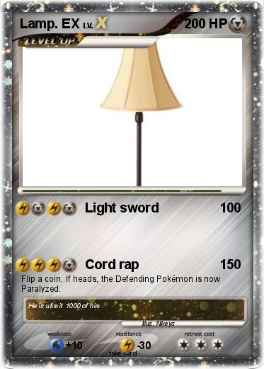 Pokemon Lamp. EX