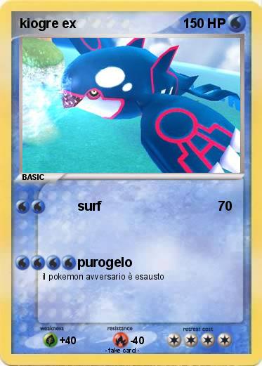 Pokemon kiogre ex