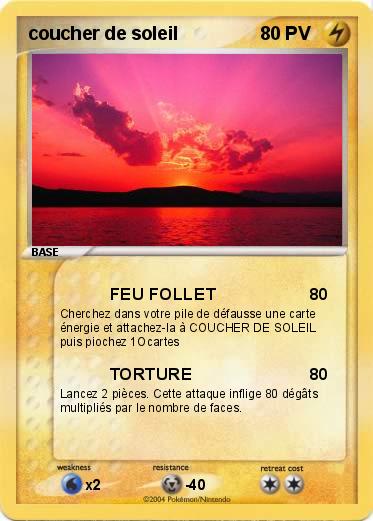 Pokemon coucher de soleil