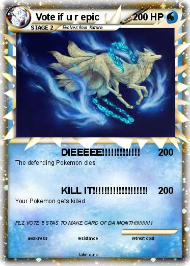 Pokemon Vote if u r epic