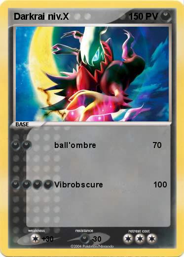 Pokemon Darkrai niv.X