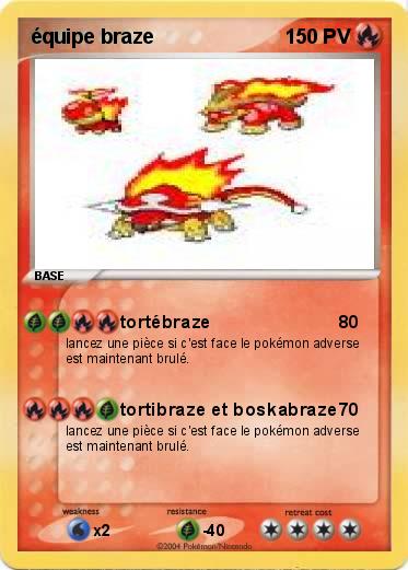 Pokemon équipe braze