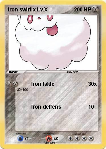 Pokemon Iron swirlix Lv.X