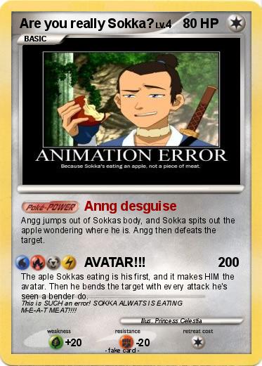 Pokemon Are you really Sokka?