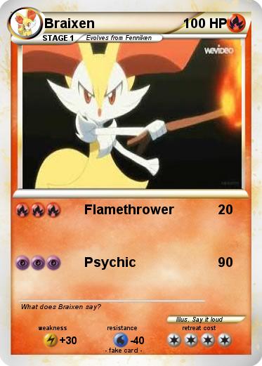 Pokemon Braixen