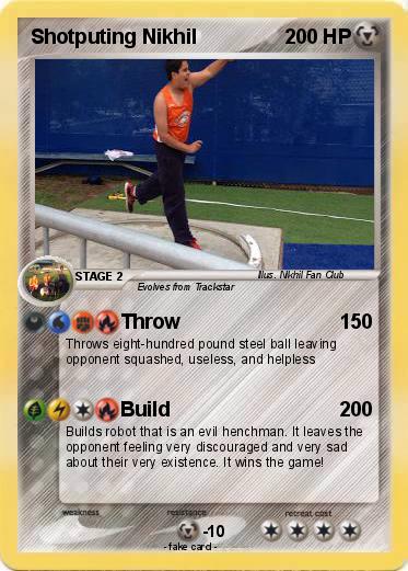 Pokemon Shotputing Nikhil