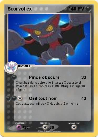 Pokemon Scorvol ex