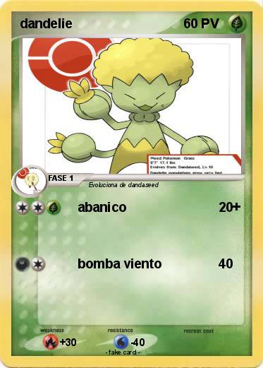 Pokemon dandelie