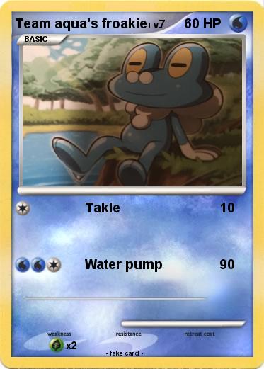 Pokemon Team aqua's froakie
