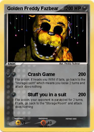 Pokemon Golden Freddy Fazbear
