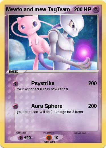 Pokemon Mewto and mew TagTeam