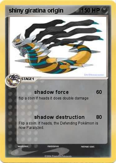 Pokemon shiny giratina origin