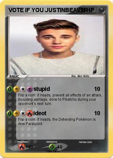 Pokemon VOTE IF YOU JUSTINBEAVER!