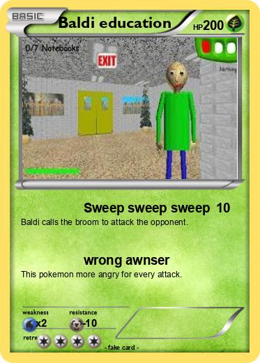 Pokemon Baldi education