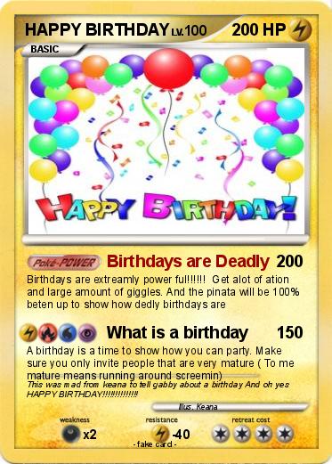 Pokemon HAPPY BIRTHDAY