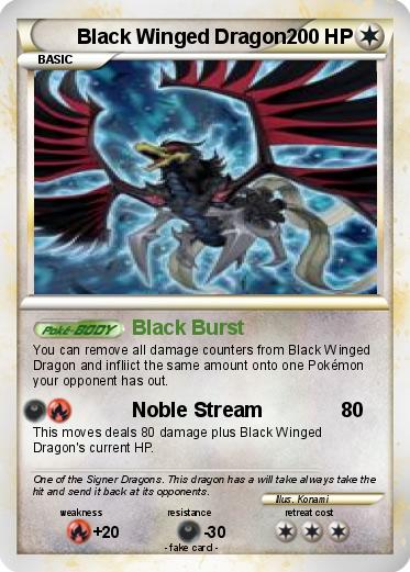 Pokemon Black Winged Dragon