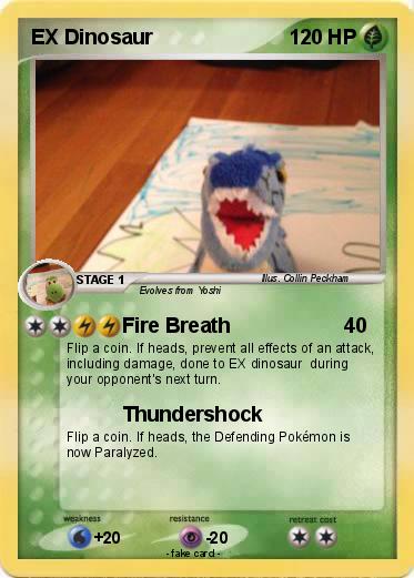 Pokemon EX Dinosaur