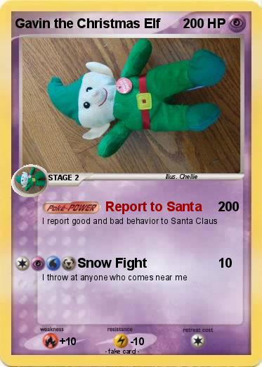 Pokemon Gavin the Christmas Elf
