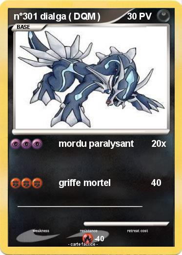 Pokemon n°301 dialga ( DQM )