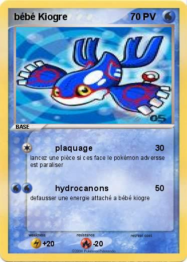 Pokemon bébé Kiogre