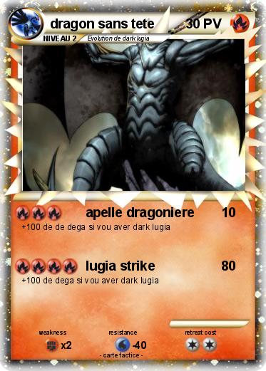 Pokemon dragon sans tete
