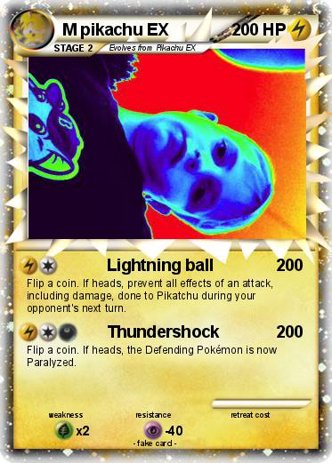Pokemon M pikachu EX