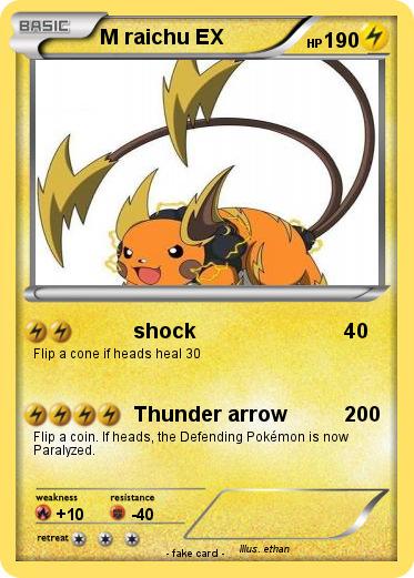 Pokemon M raichu EX