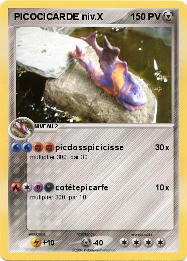 Pokemon PICOCICARDE niv.X
