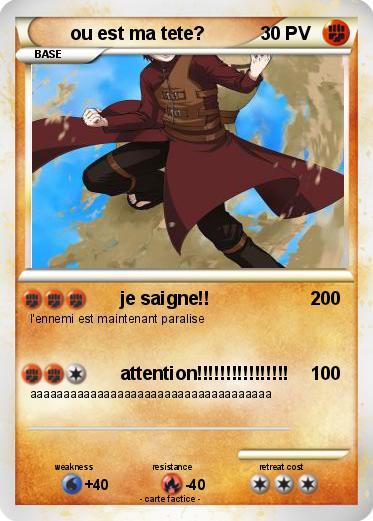 Pokemon ou est ma tete?