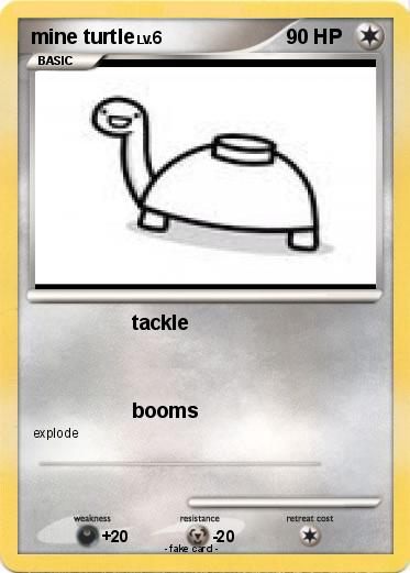 Pokemon mine turtle