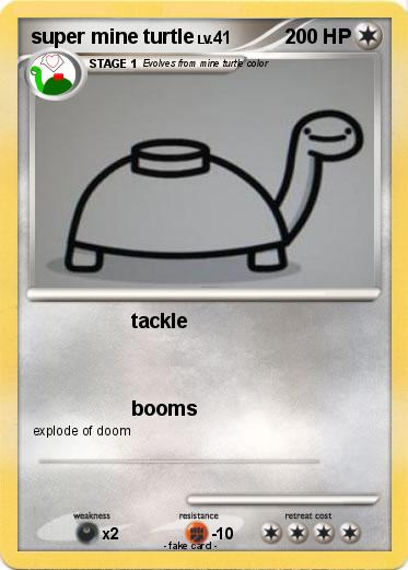 Pokemon super mine turtle