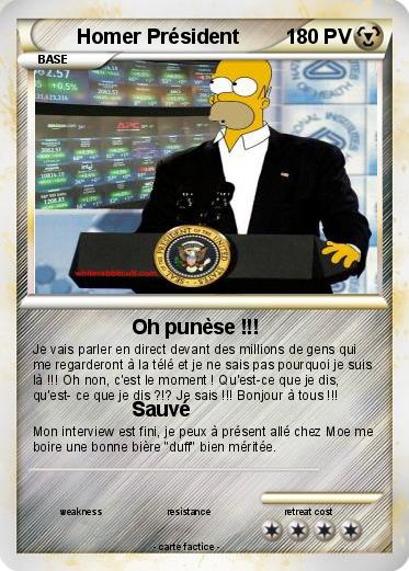 Pokemon Homer Président