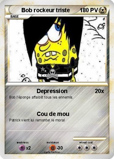 Pokemon Bob rockeur triste