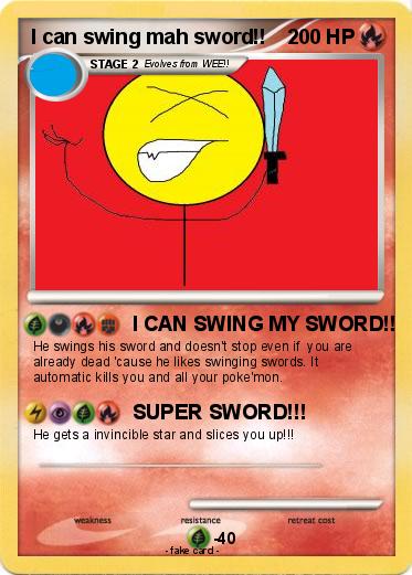 Pokemon I can swing mah sword!!