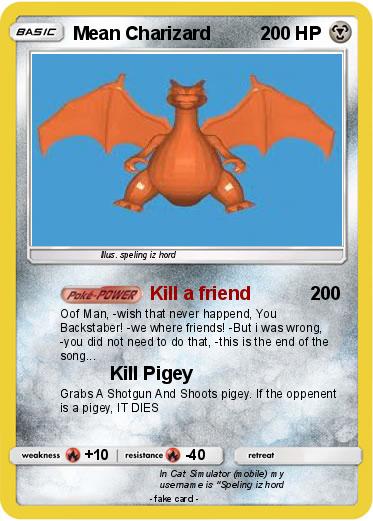 Pokemon Mean Charizard