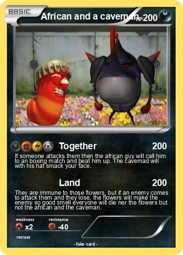 Pokemon African and a caveman