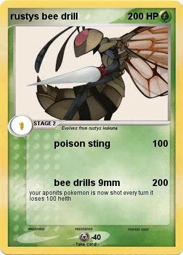 Pokemon rustys bee drill