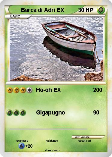 Pokemon Barca di Adri EX