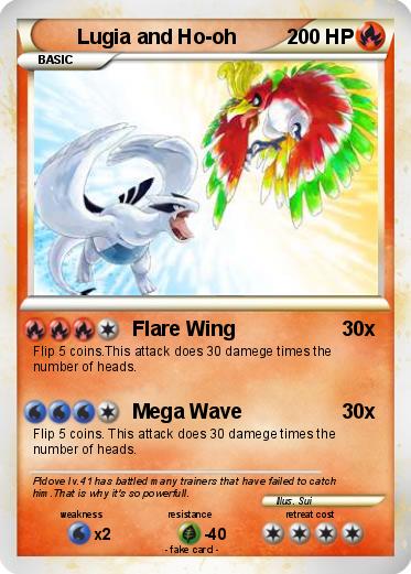Pokemon Lugia and Ho-oh