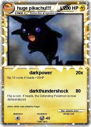 Pokemon huge pikachu!!!!       LV.X