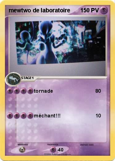 Pokemon mewtwo de laboratoire