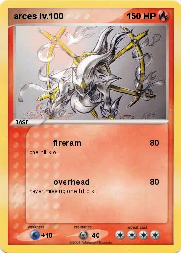 Pokemon arces lv.100
