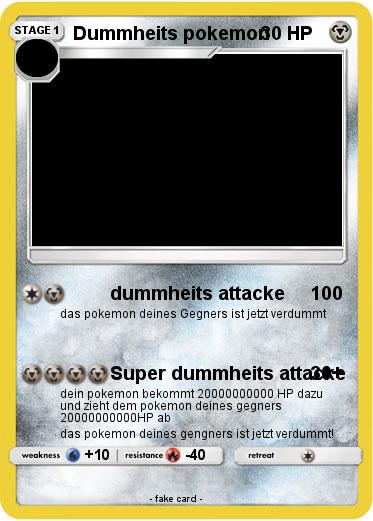 Pokemon Dummheits pokemon